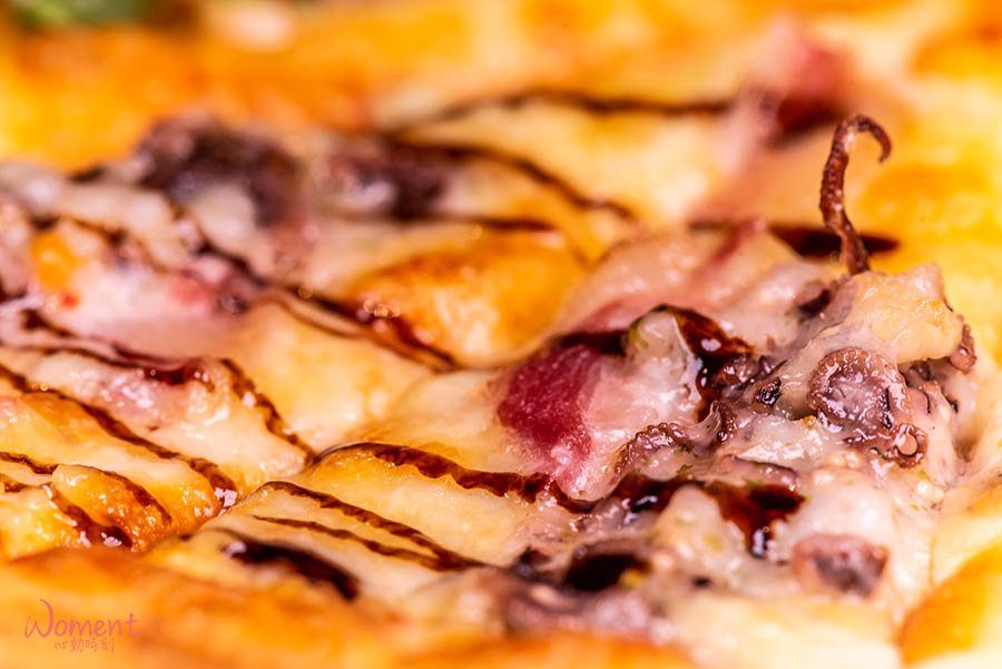 淡水輕軌美食-義米蘭-章魚pizza