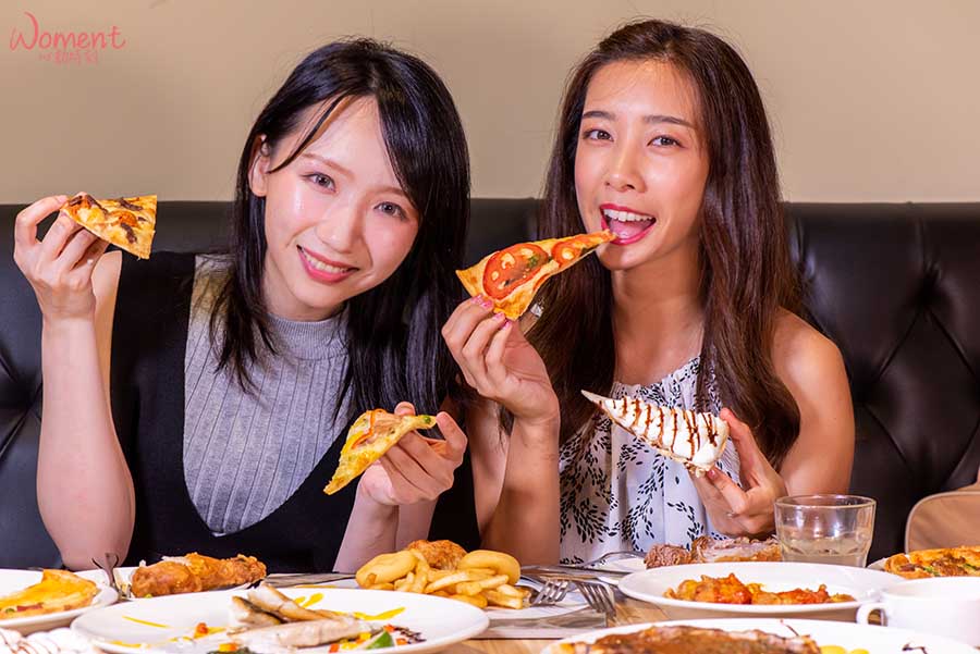 淡水輕軌美食-義米蘭-woment女孩吃pizza